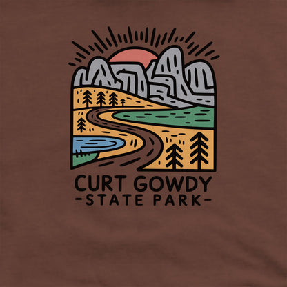 Curt Gowdy State Park Crewneck Sweatshirt Adventure and Outdoors Themed Sweatshirt