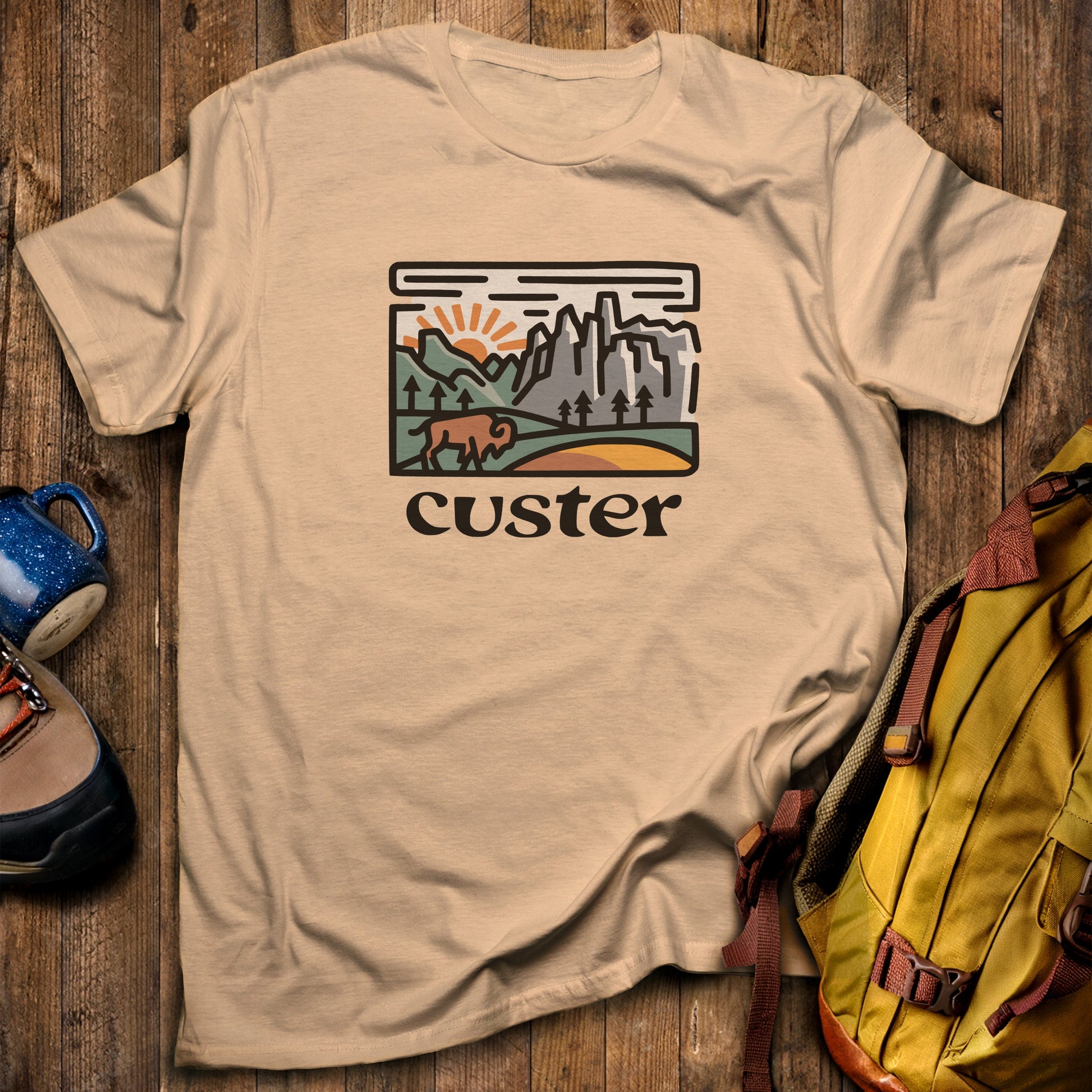 Custer State Park T-Shirt Sand Adventure and Outdoors Themed T-Shirt
