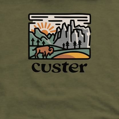 Custer State Park Crewneck Sweatshirt Adventure and Outdoors Themed Sweatshirt