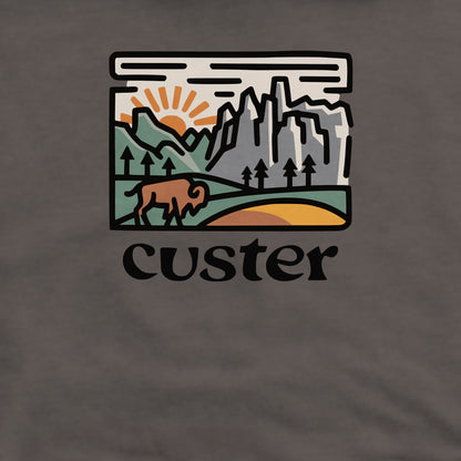 Custer State Park Crewneck Sweatshirt Adventure and Outdoors Themed Sweatshirt