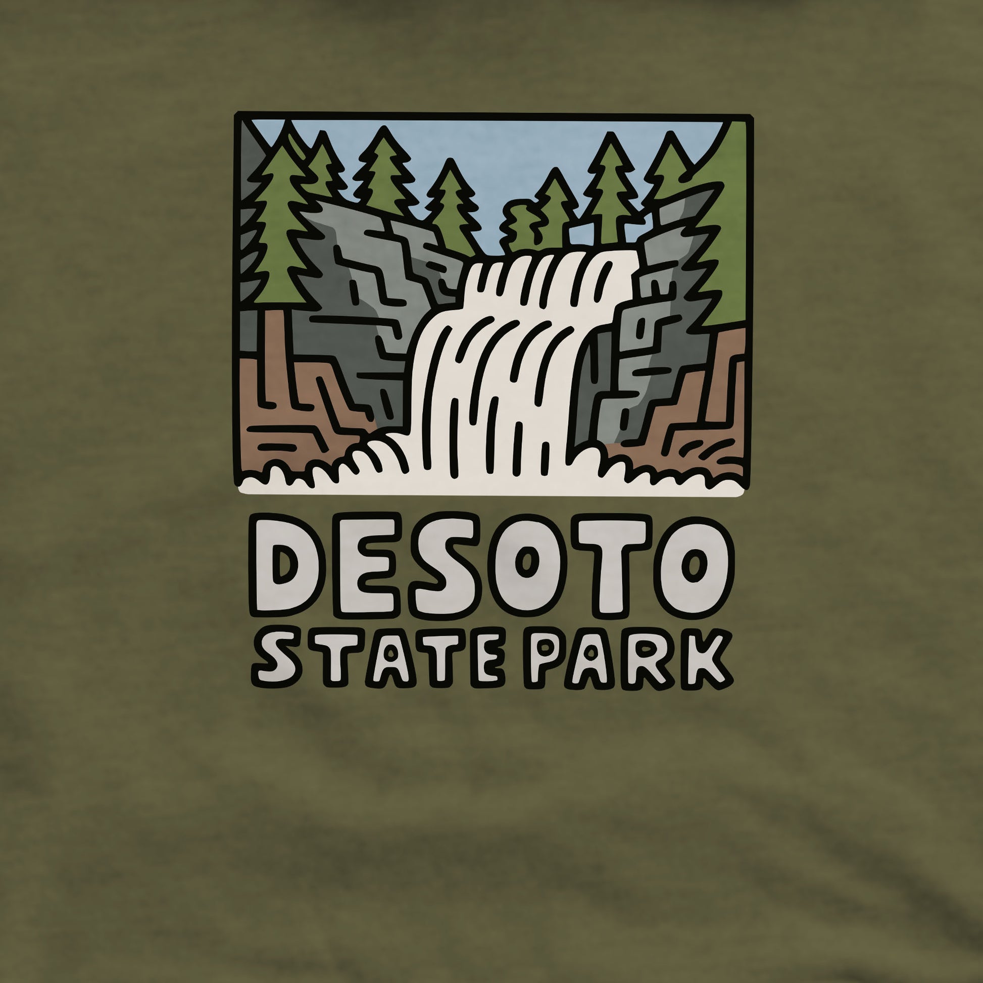 DeSoto State Park Crewneck Sweatshirt Adventure and Outdoors Themed Sweatshirt