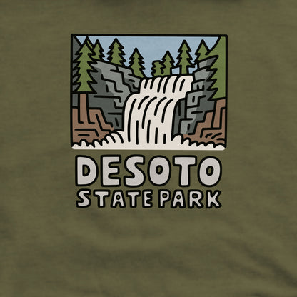 DeSoto State Park Crewneck Sweatshirt Adventure and Outdoors Themed Sweatshirt