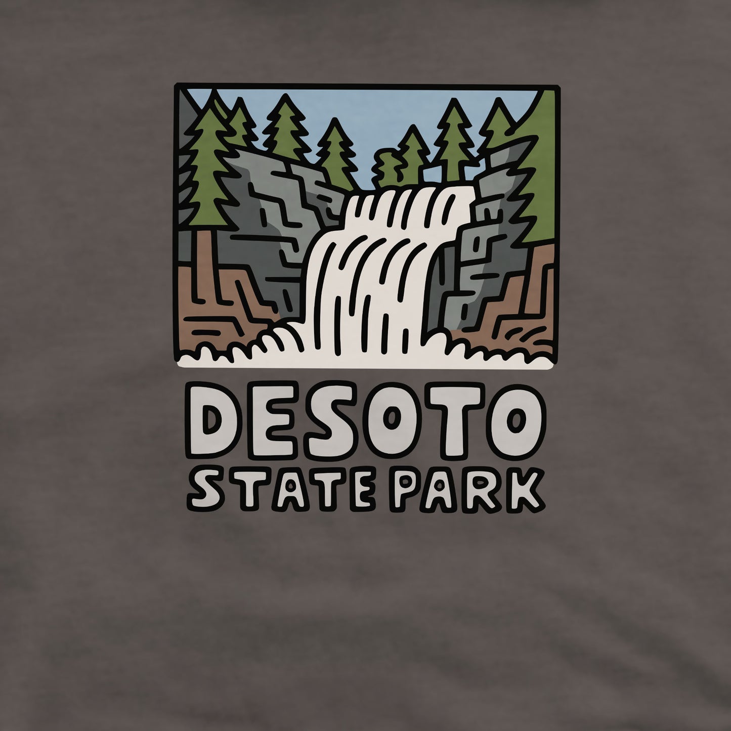 DeSoto State Park Crewneck Sweatshirt Adventure and Outdoors Themed Sweatshirt