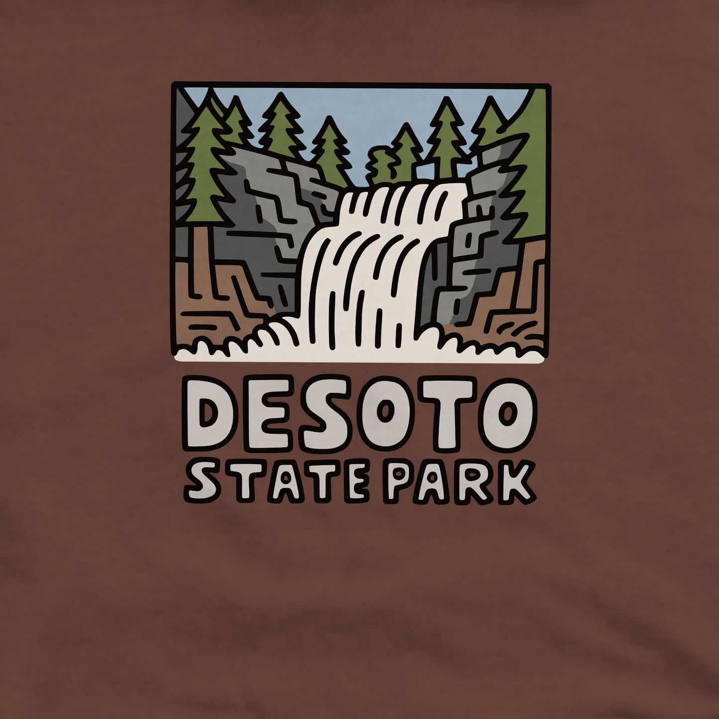 DeSoto State Park Crewneck Sweatshirt Adventure and Outdoors Themed Sweatshirt