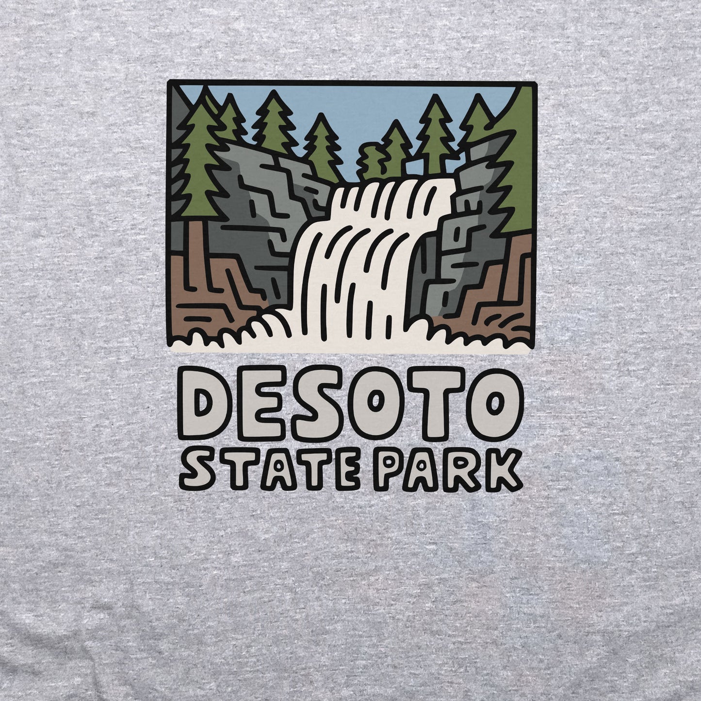 DeSoto State Park Crewneck Sweatshirt Adventure and Outdoors Themed Sweatshirt