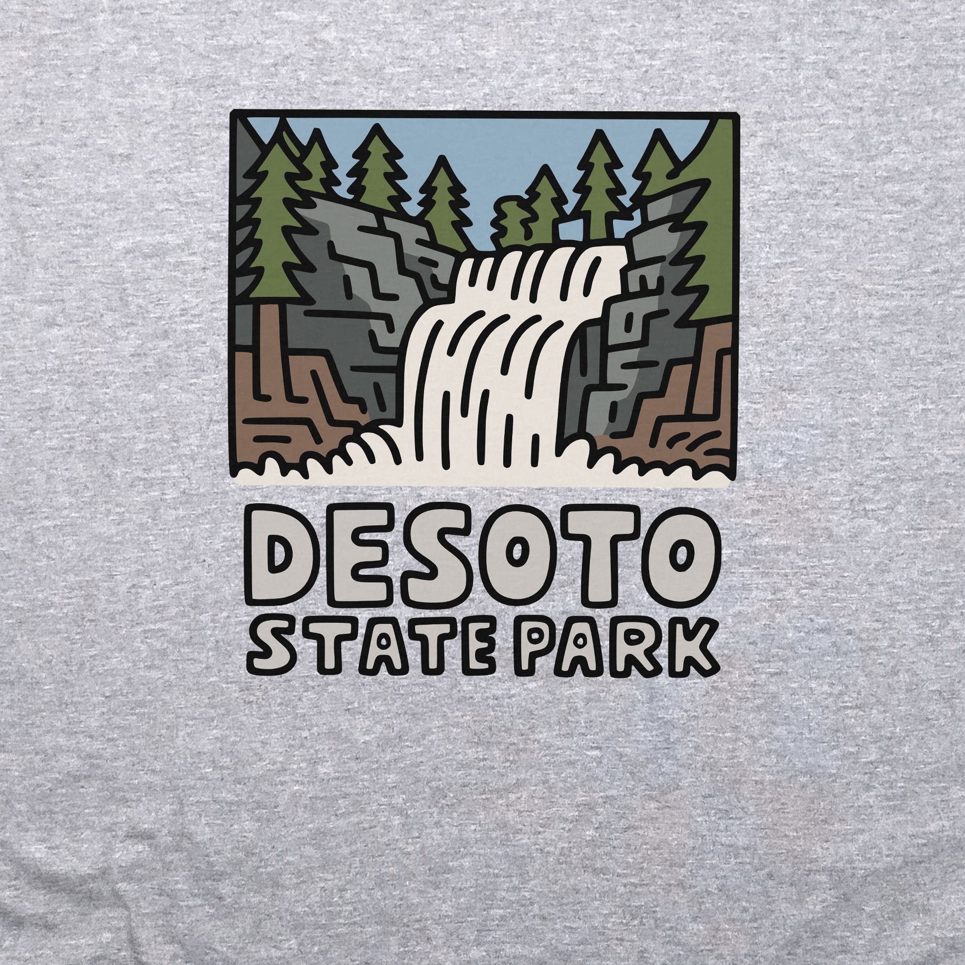 DeSoto State Park Crewneck Sweatshirt Adventure and Outdoors Themed Sweatshirt