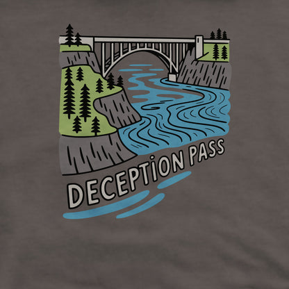 Deception Pass State Park Crewneck Sweatshirt Adventure and Outdoors Themed Sweatshirt