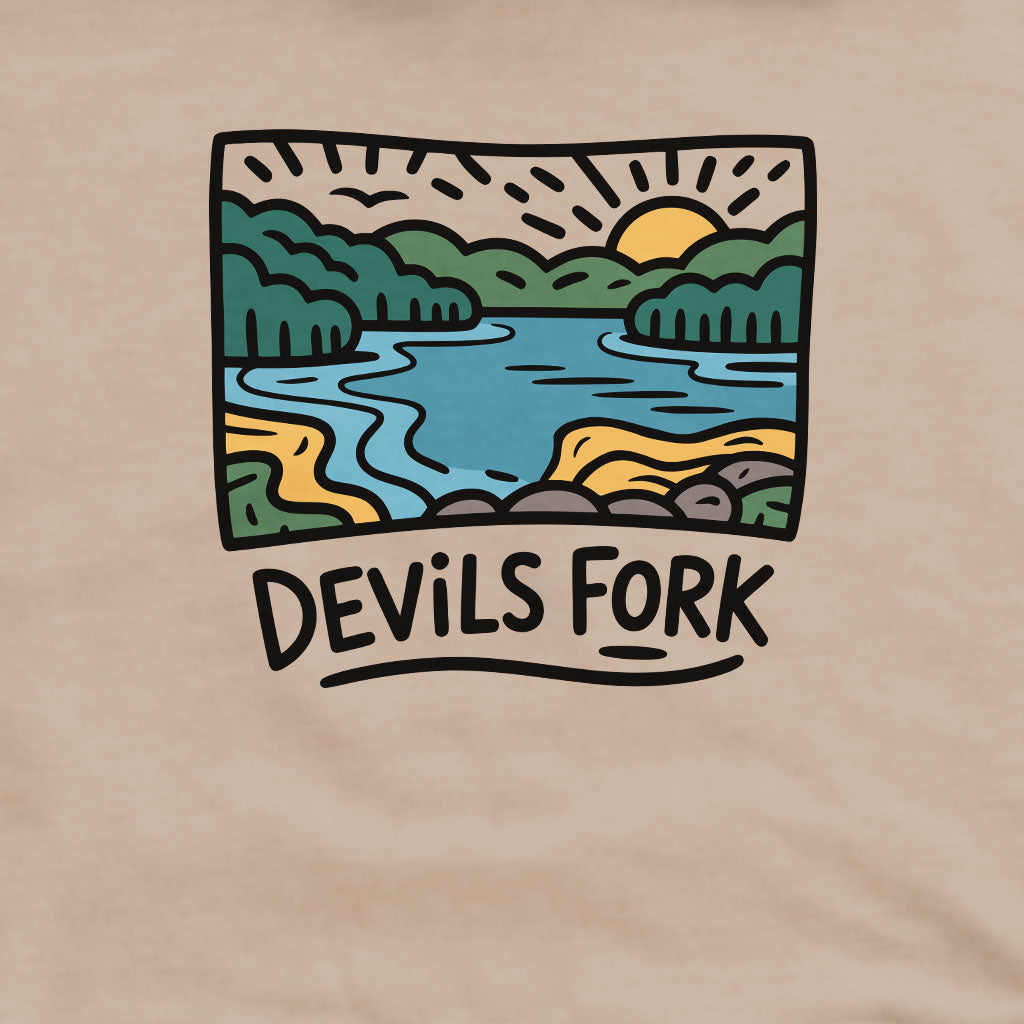 Devil’s Fork State Park Crewneck Sweatshirt Adventure and Outdoors Themed Sweatshirt