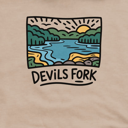 Devil’s Fork State Park Crewneck Sweatshirt Adventure and Outdoors Themed Sweatshirt