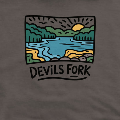 Devil’s Fork State Park Crewneck Sweatshirt Adventure and Outdoors Themed Sweatshirt