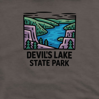 Devil’s Lake State Park Crewneck Sweatshirt Adventure and Outdoors Themed Sweatshirt