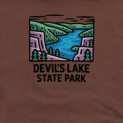 Devil’s Lake State Park Crewneck Sweatshirt Adventure and Outdoors Themed Sweatshirt