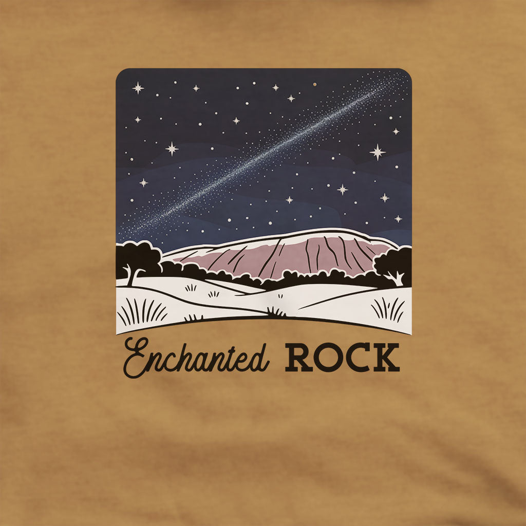 Enchanted Rock at Night Hoodie