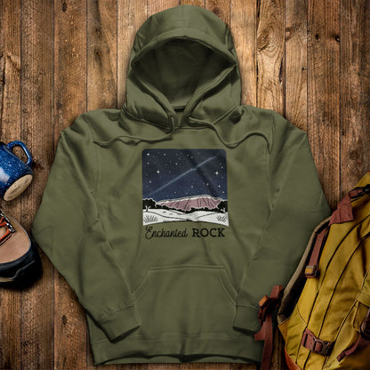 Enchanted Rock at Night Hoodie