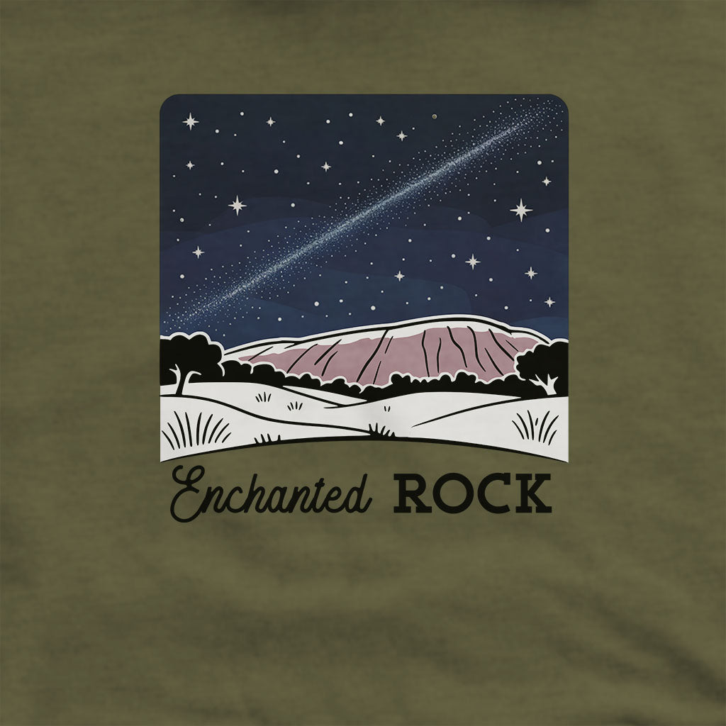 Enchanted Rock at Night Hoodie