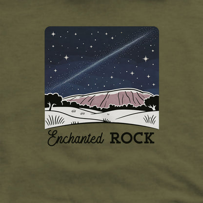 Enchanted Rock at Night Hoodie
