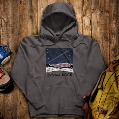 Enchanted Rock at Night Hoodie