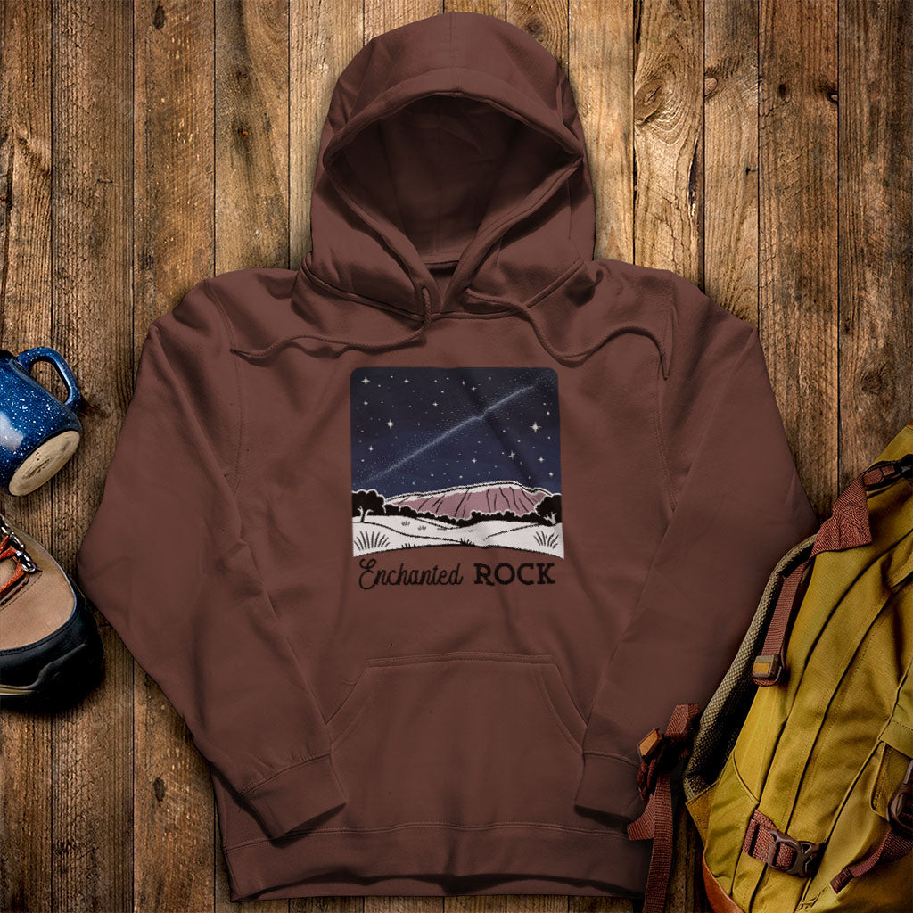 Enchanted Rock at Night Hoodie
