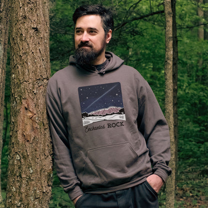 Enchanted Rock at Night Hoodie