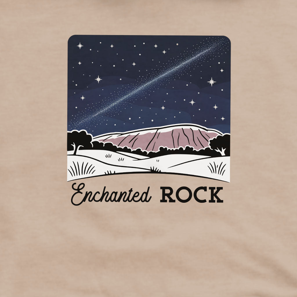 Enchanted Rock at Night Crewneck Sweatshirt