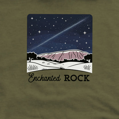 Enchanted Rock at Night Crewneck Sweatshirt