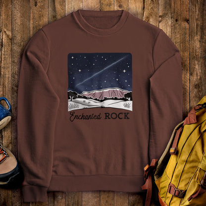 Enchanted Rock at Night Crewneck Sweatshirt
