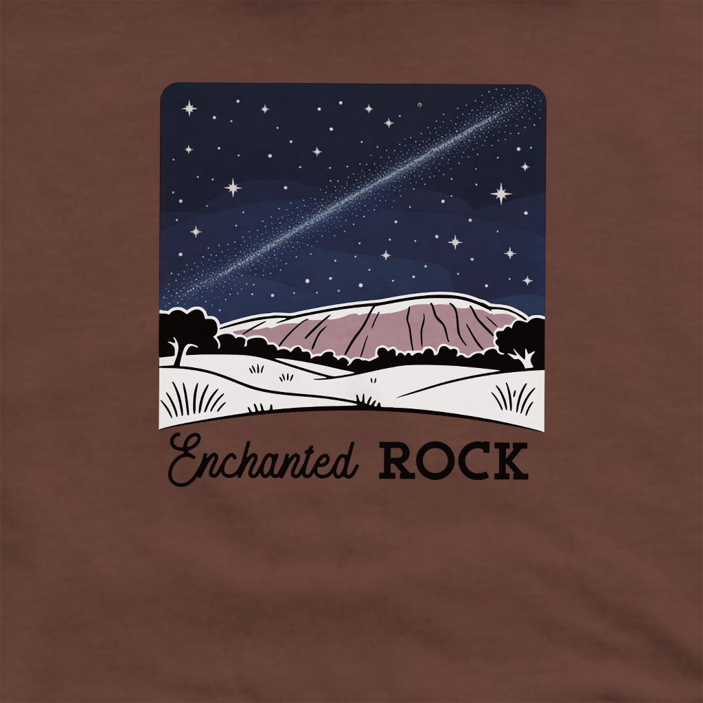 Enchanted Rock at Night Crewneck Sweatshirt