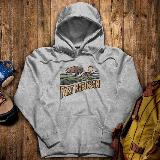 Fort Robinson State Park Hoodie Sport Grey Adventure and Outdoors Themed Hoodie