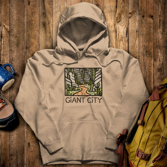 Giant City Hoodie Sand Adventure and Outdoors Themed Hoodie