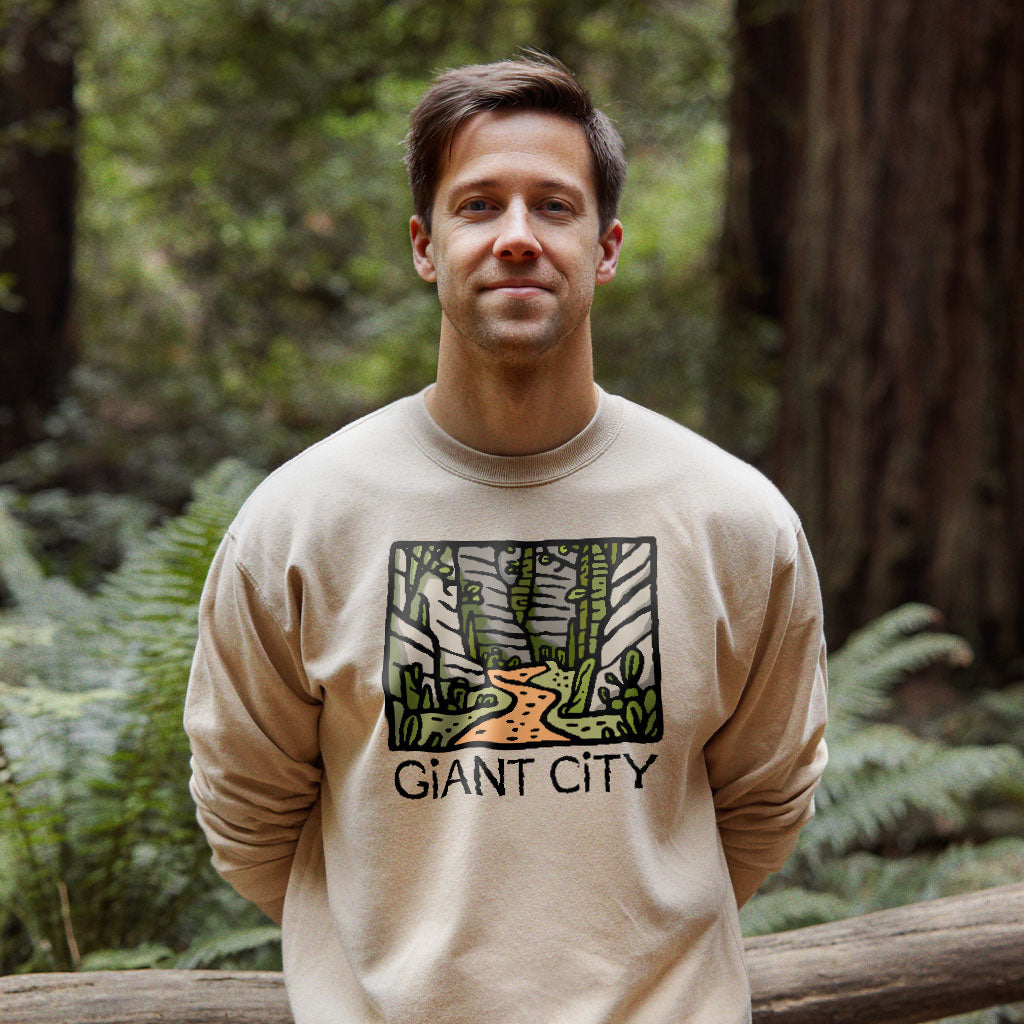 Giant City Crewneck Sweatshirt Adventure and Outdoors Themed Sweatshirt