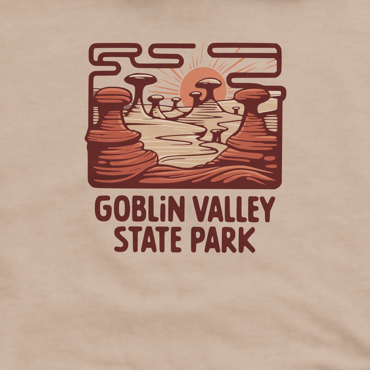 Goblin Valley State Park Crewneck Sweatshirt Adventure and Outdoors Themed Sweatshirt