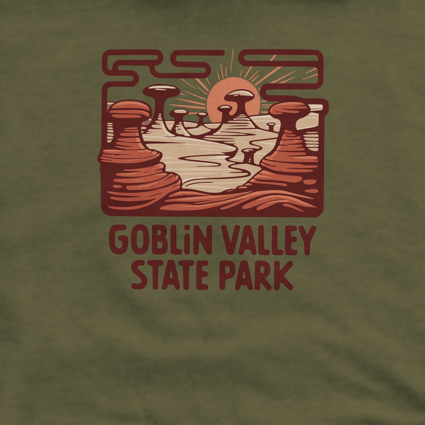 Goblin Valley State Park Crewneck Sweatshirt Adventure and Outdoors Themed Sweatshirt