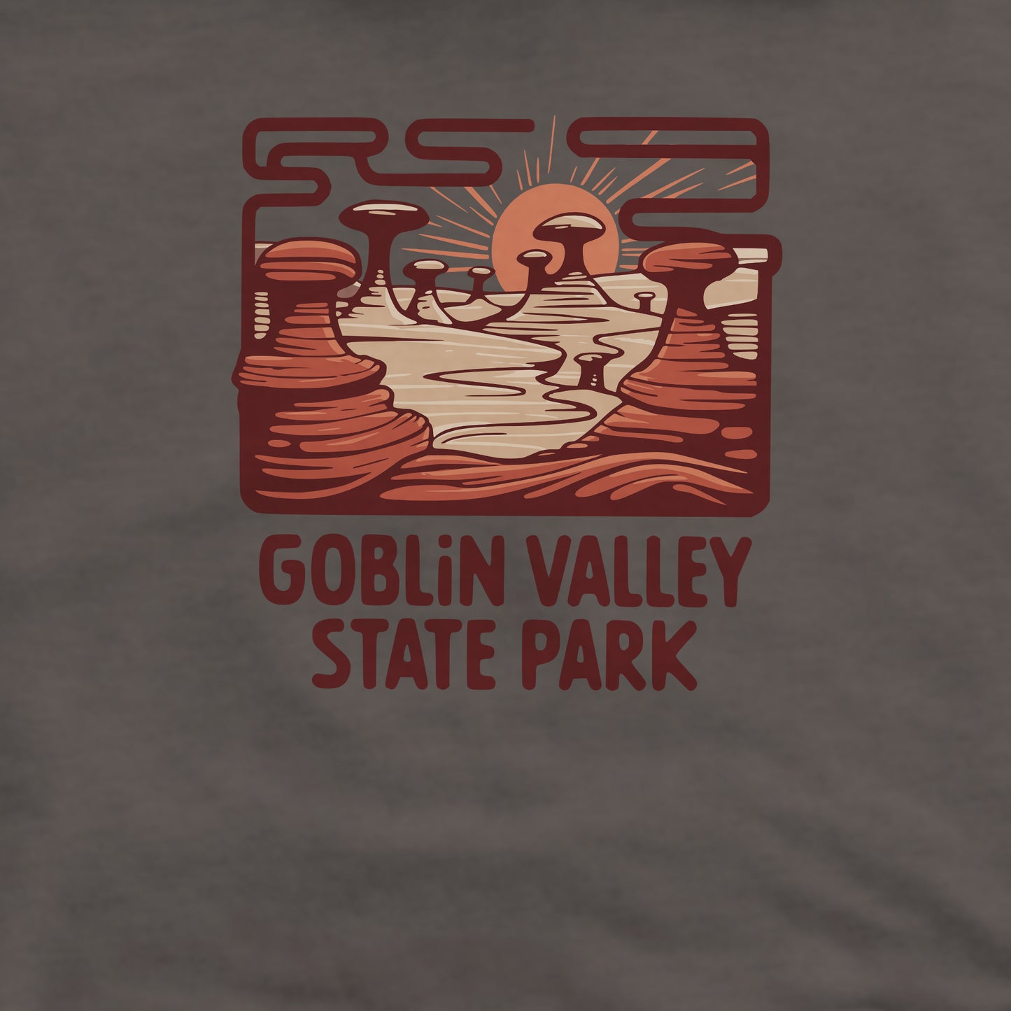 Goblin Valley State Park Crewneck Sweatshirt Adventure and Outdoors Themed Sweatshirt