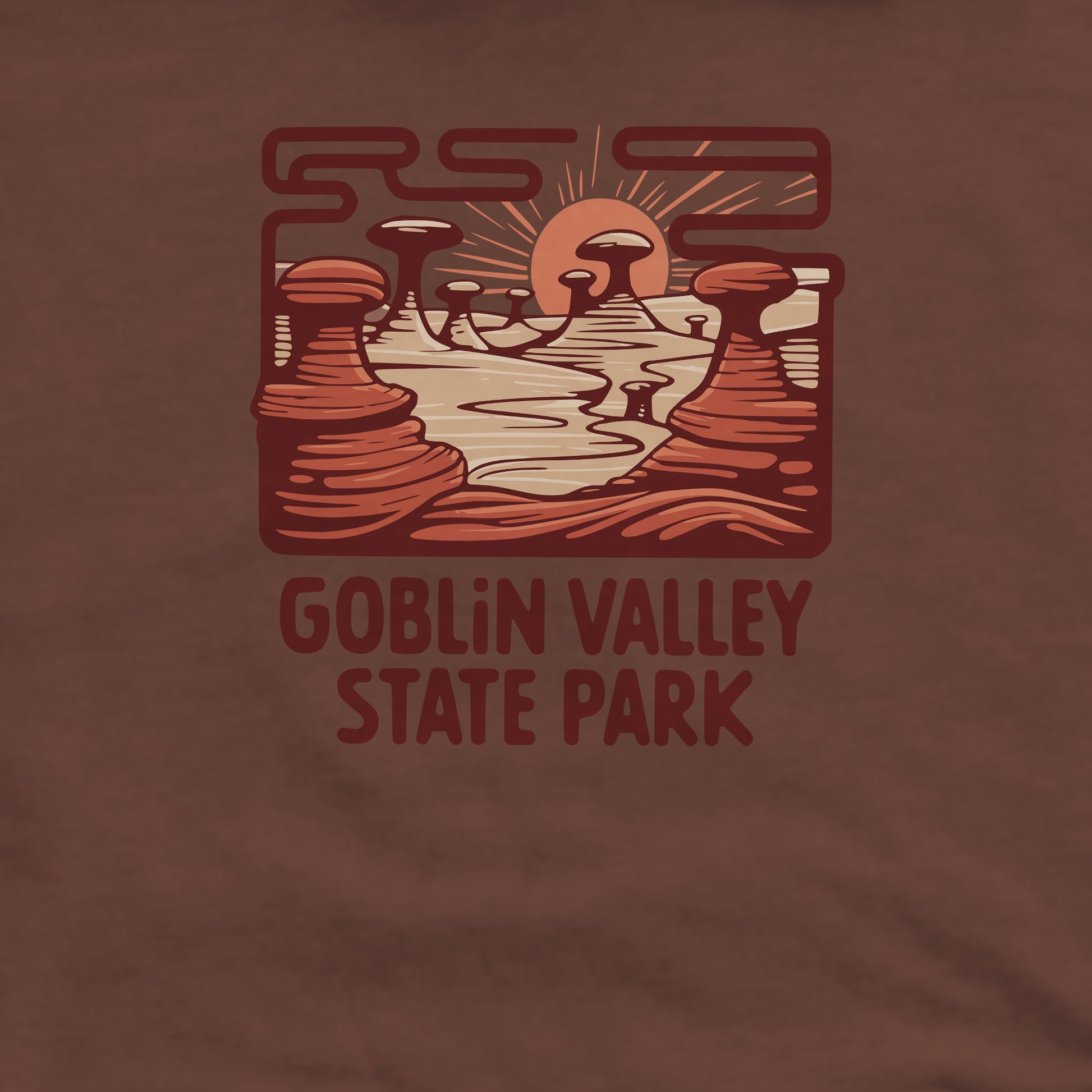Goblin Valley State Park Crewneck Sweatshirt Adventure and Outdoors Themed Sweatshirt