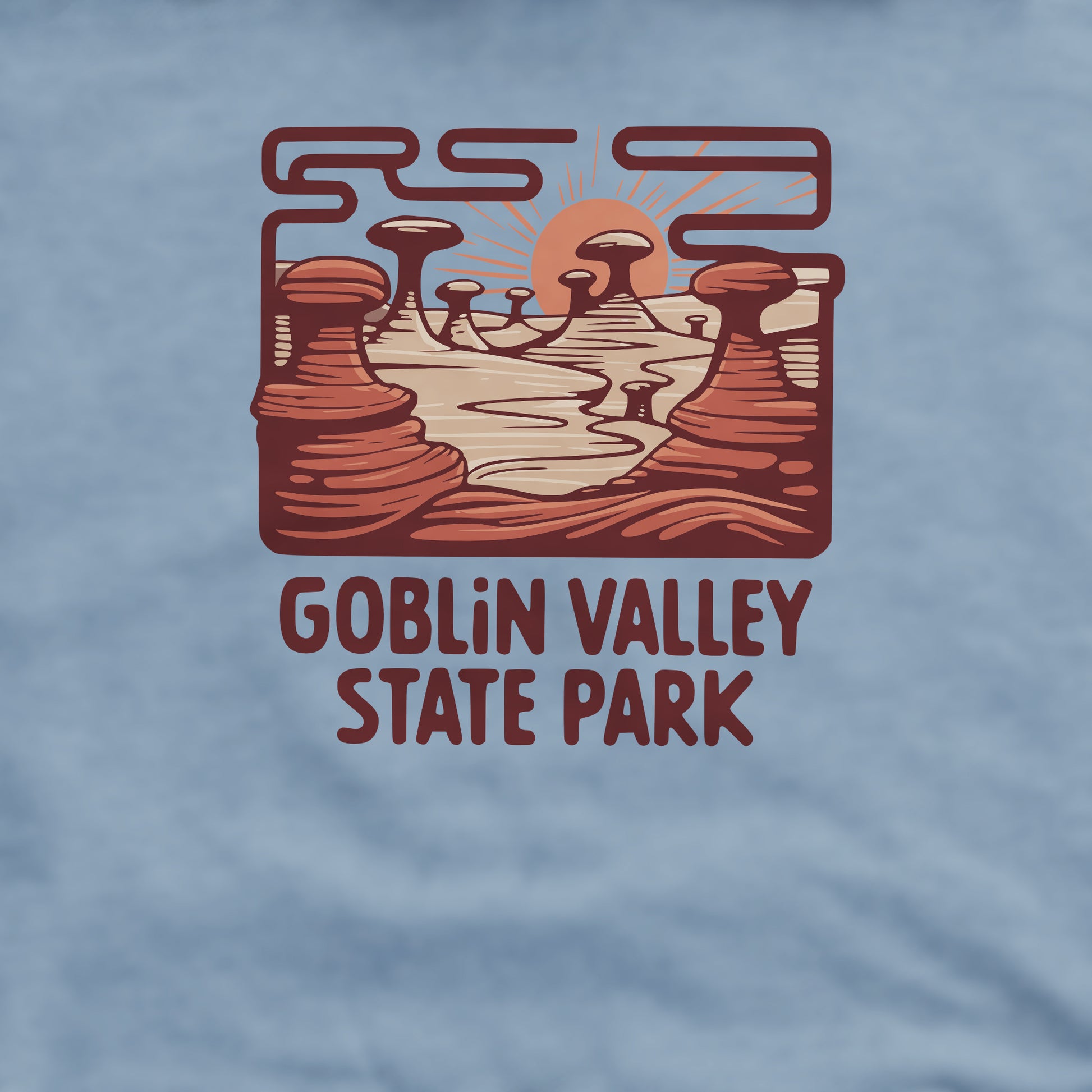 Goblin Valley State Park Crewneck Sweatshirt Adventure and Outdoors Themed Sweatshirt