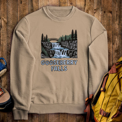 Gooseberry Falls State Park Crewneck Sweatshirt Sand Adventure and Outdoors Themed Sweatshirt