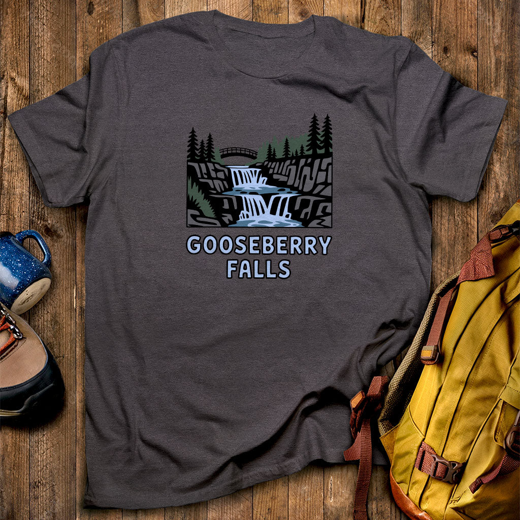 Gooseberry Falls State Park T-Shirt Dark Heather Adventure and Outdoors Themed T-Shirt