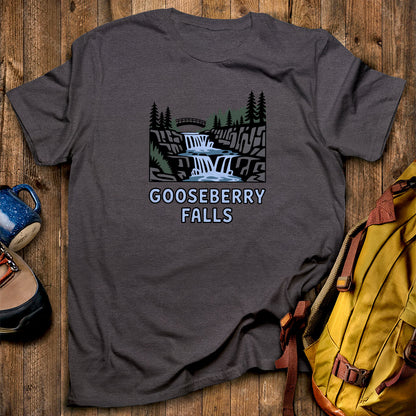 Gooseberry Falls State Park T-Shirt Dark Heather Adventure and Outdoors Themed T-Shirt