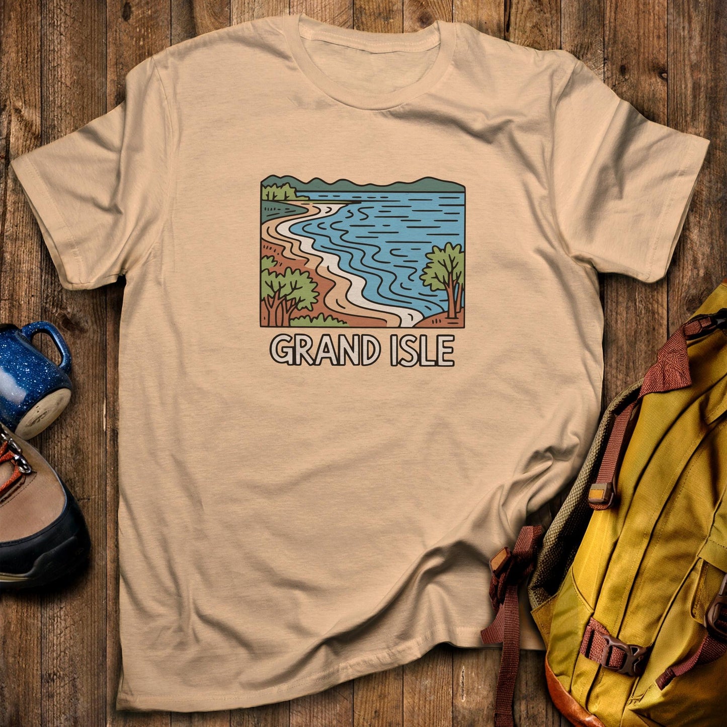 Grand Isle State Park T-Shirt Sand Adventure and Outdoors Themed T-Shirt