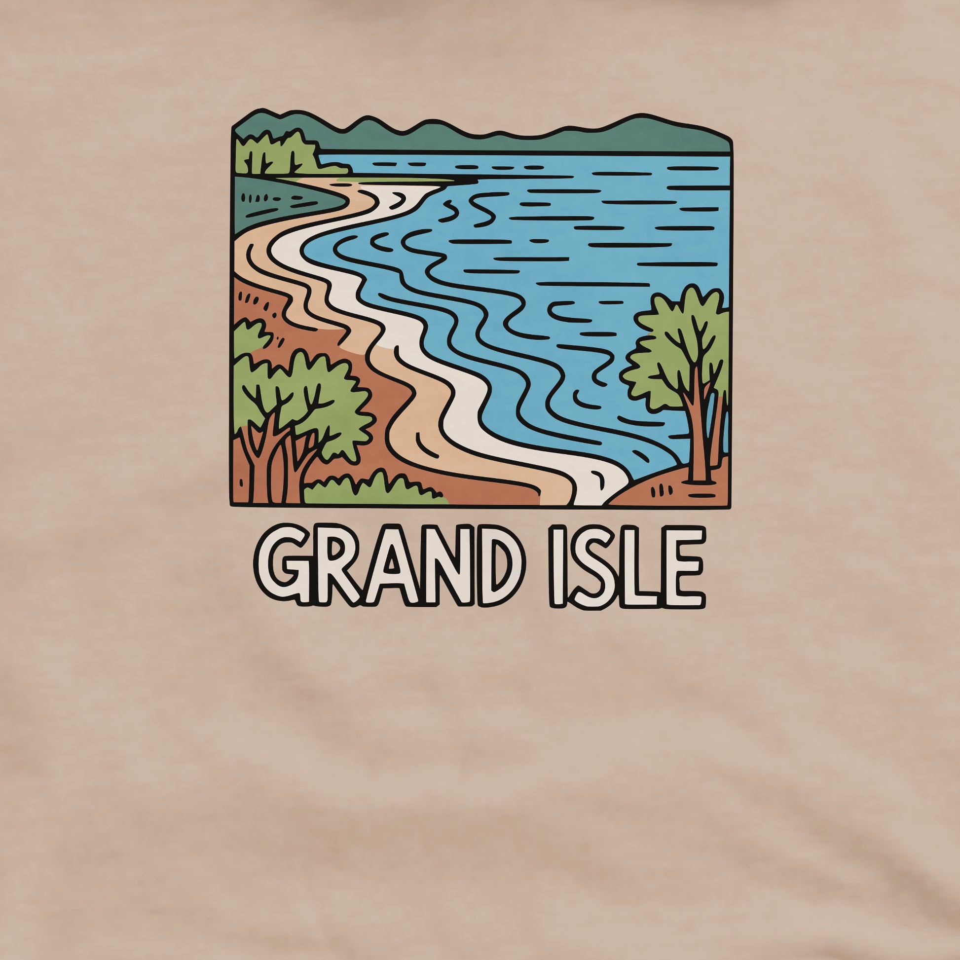 Grand Isle State Park Crewneck Sweatshirt Adventure and Outdoors Themed Sweatshirt