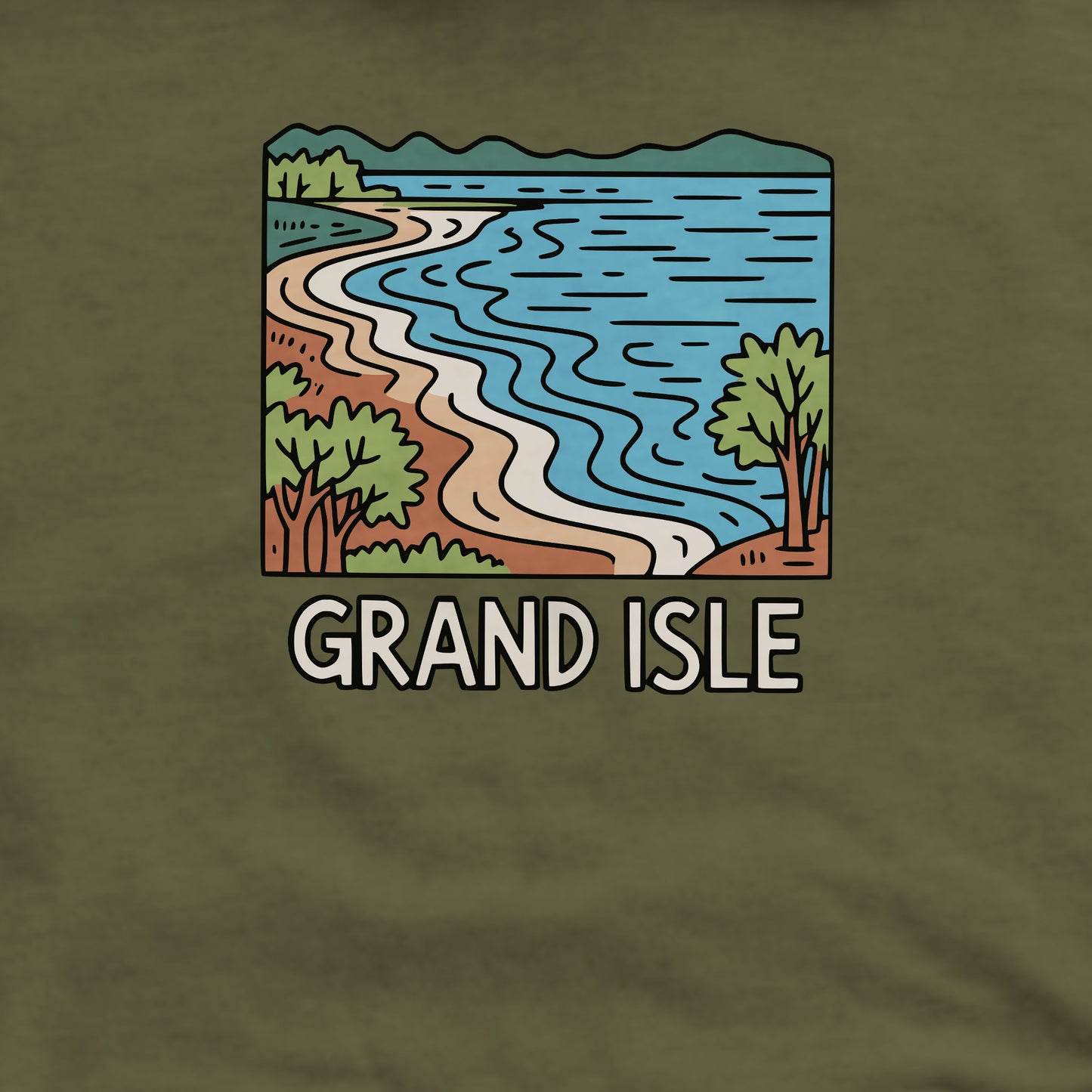 Grand Isle State Park Crewneck Sweatshirt Adventure and Outdoors Themed Sweatshirt