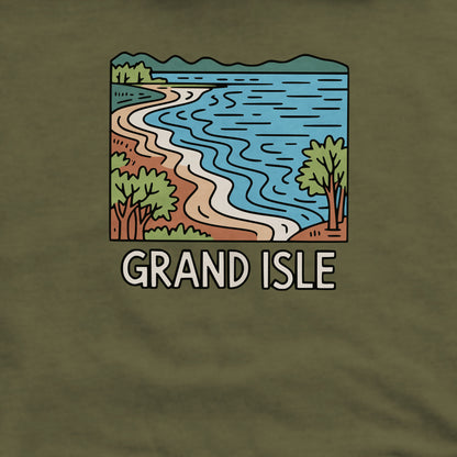 Grand Isle State Park Crewneck Sweatshirt Adventure and Outdoors Themed Sweatshirt
