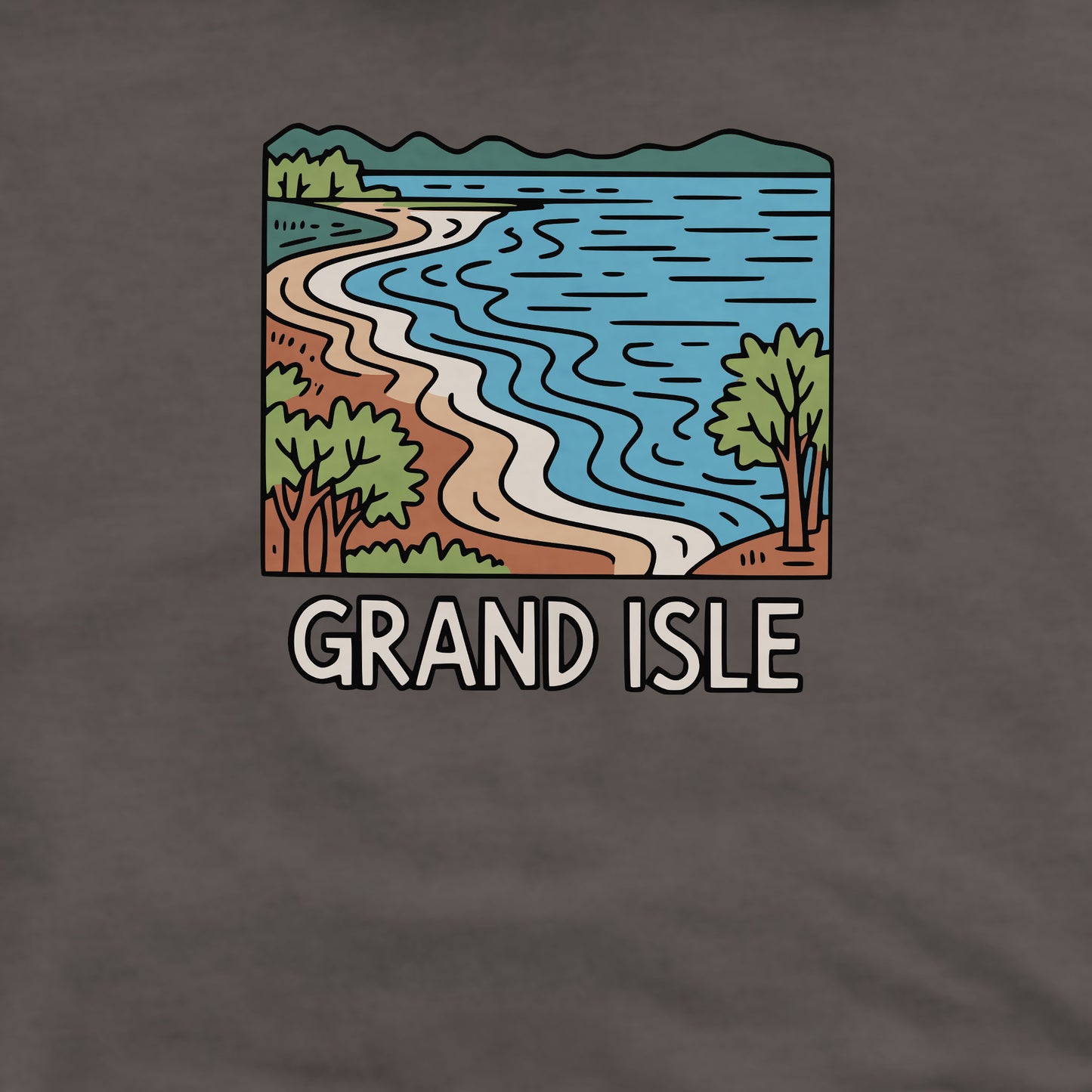 Grand Isle State Park Crewneck Sweatshirt Adventure and Outdoors Themed Sweatshirt