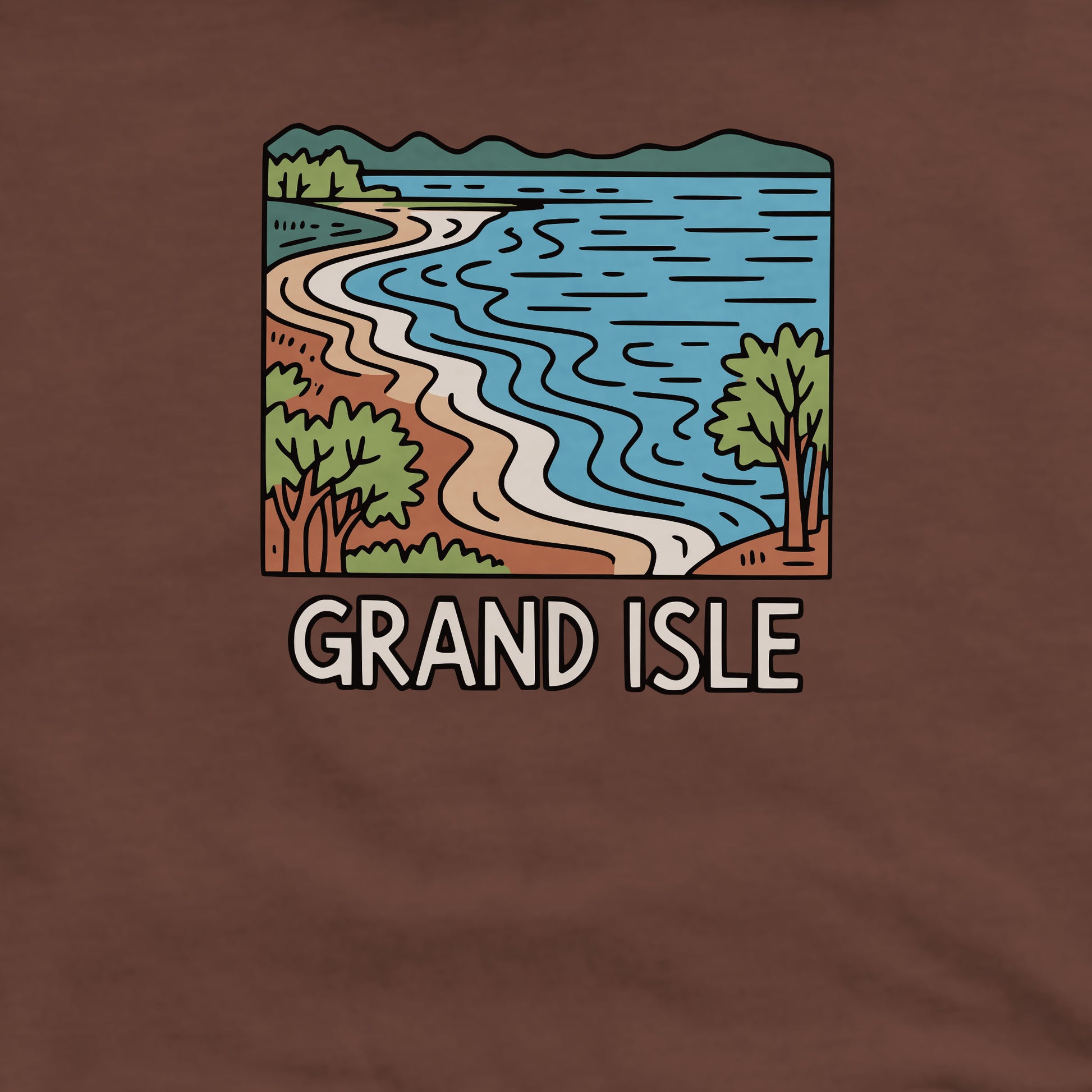Grand Isle State Park Crewneck Sweatshirt Adventure and Outdoors Themed Sweatshirt