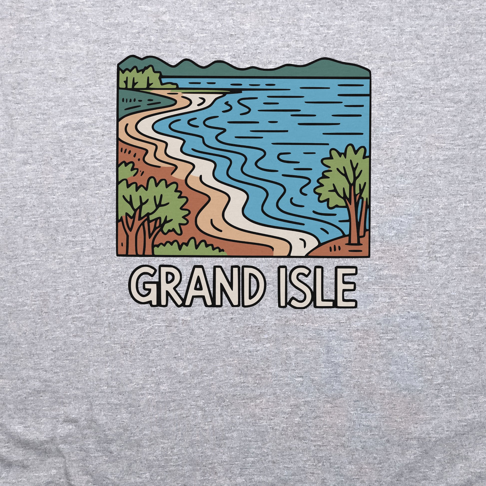 Grand Isle State Park Crewneck Sweatshirt Adventure and Outdoors Themed Sweatshirt