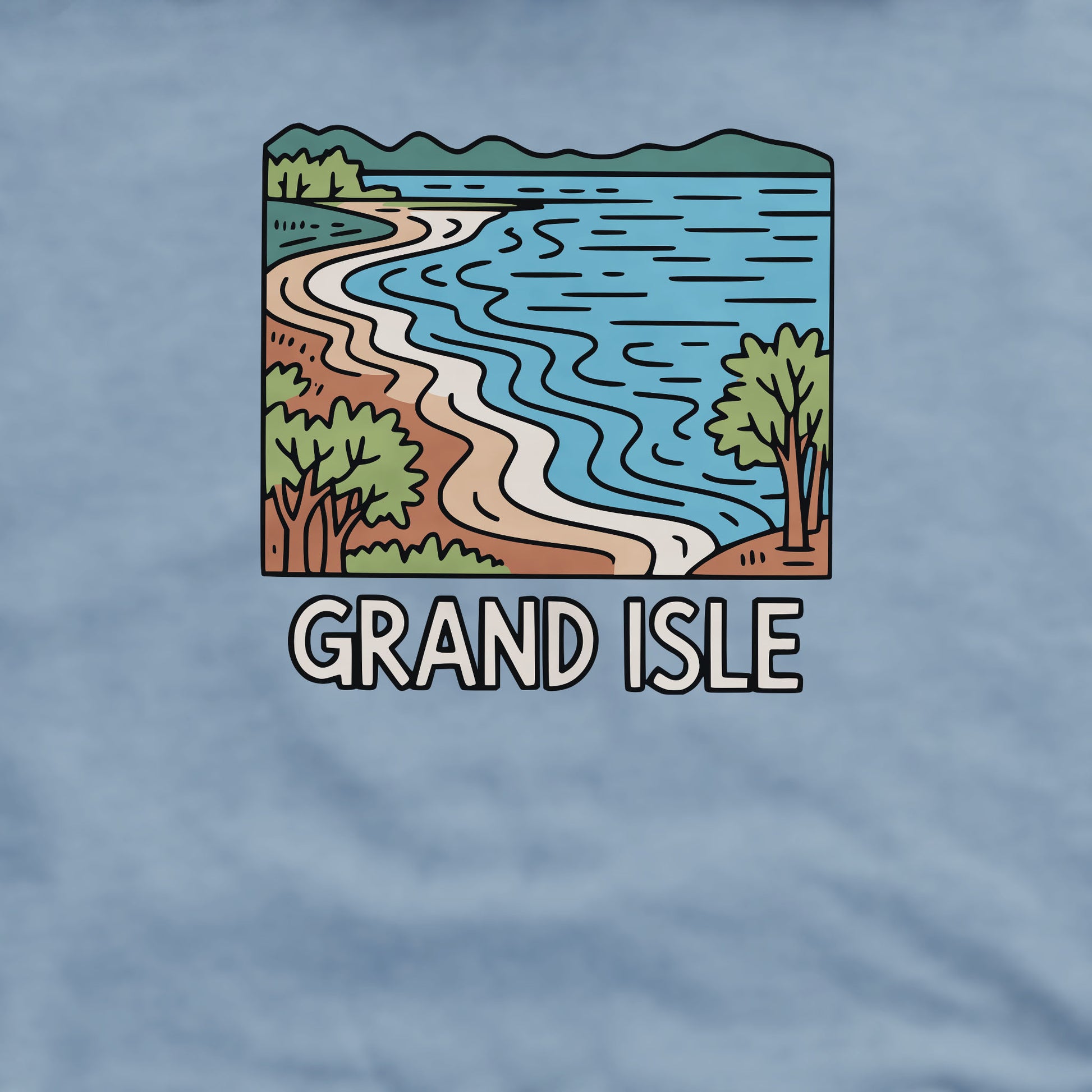 Grand Isle State Park Crewneck Sweatshirt Adventure and Outdoors Themed Sweatshirt