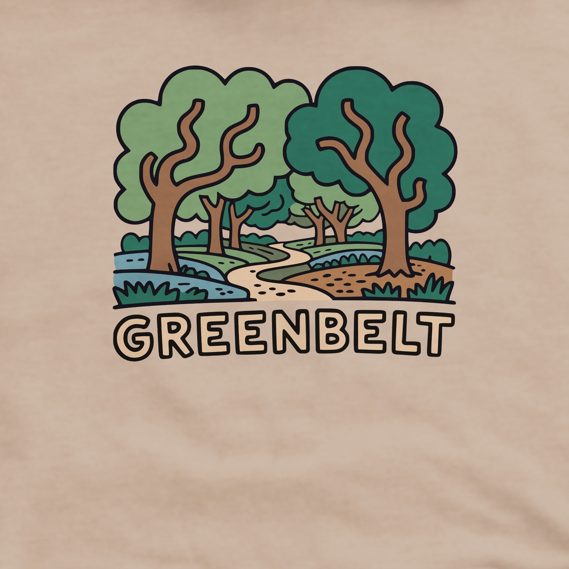 Greenbelt Park Crewneck Sweatshirt Adventure and Outdoors Themed Sweatshirt