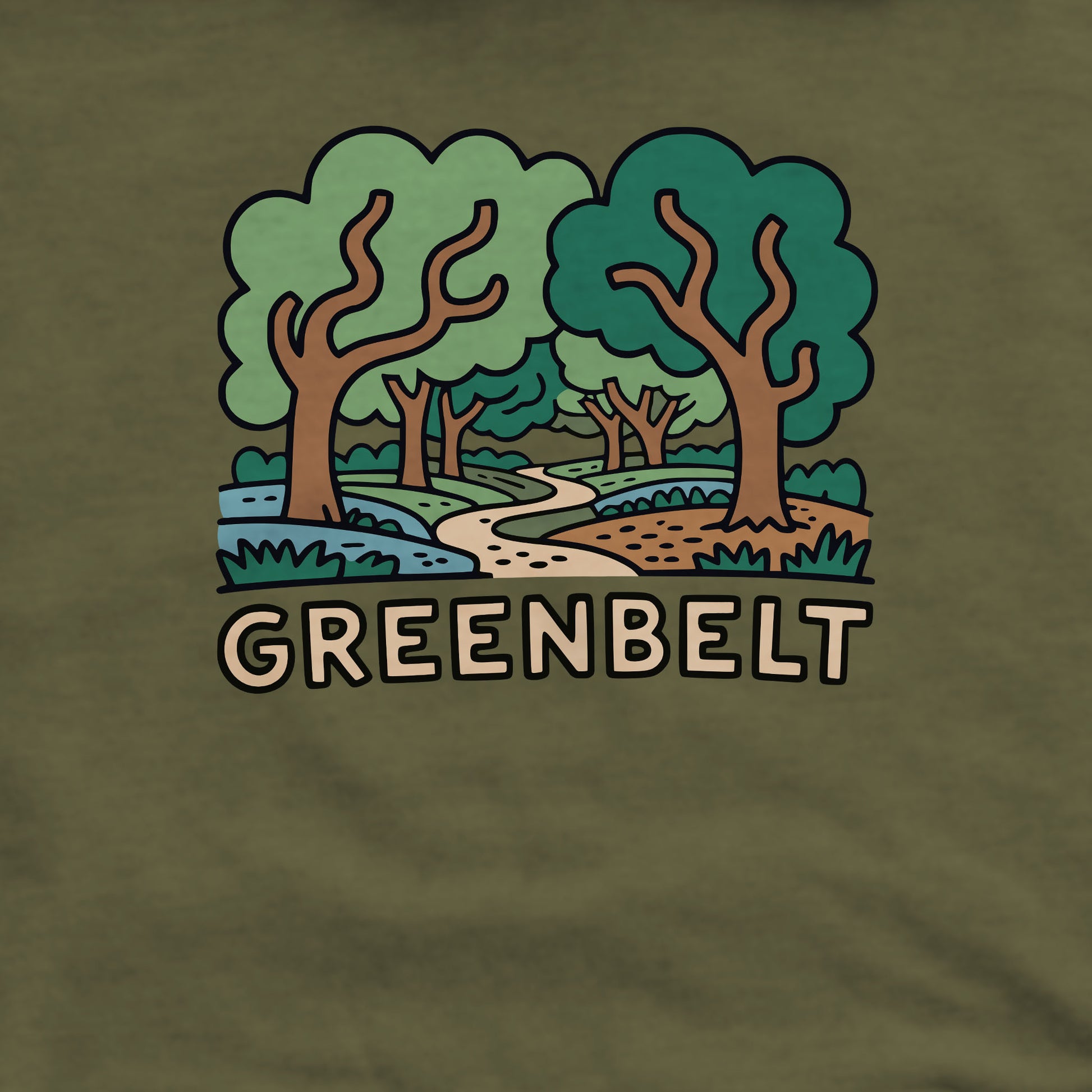 Greenbelt Park Crewneck Sweatshirt Adventure and Outdoors Themed Sweatshirt