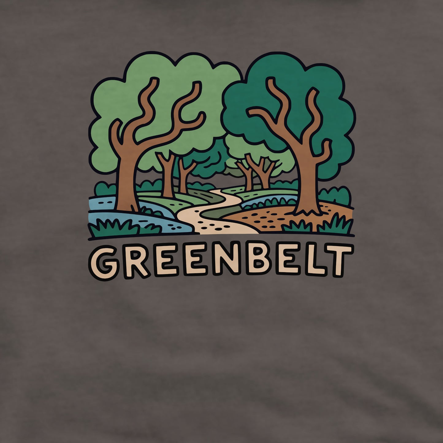 Greenbelt Park Crewneck Sweatshirt Adventure and Outdoors Themed Sweatshirt