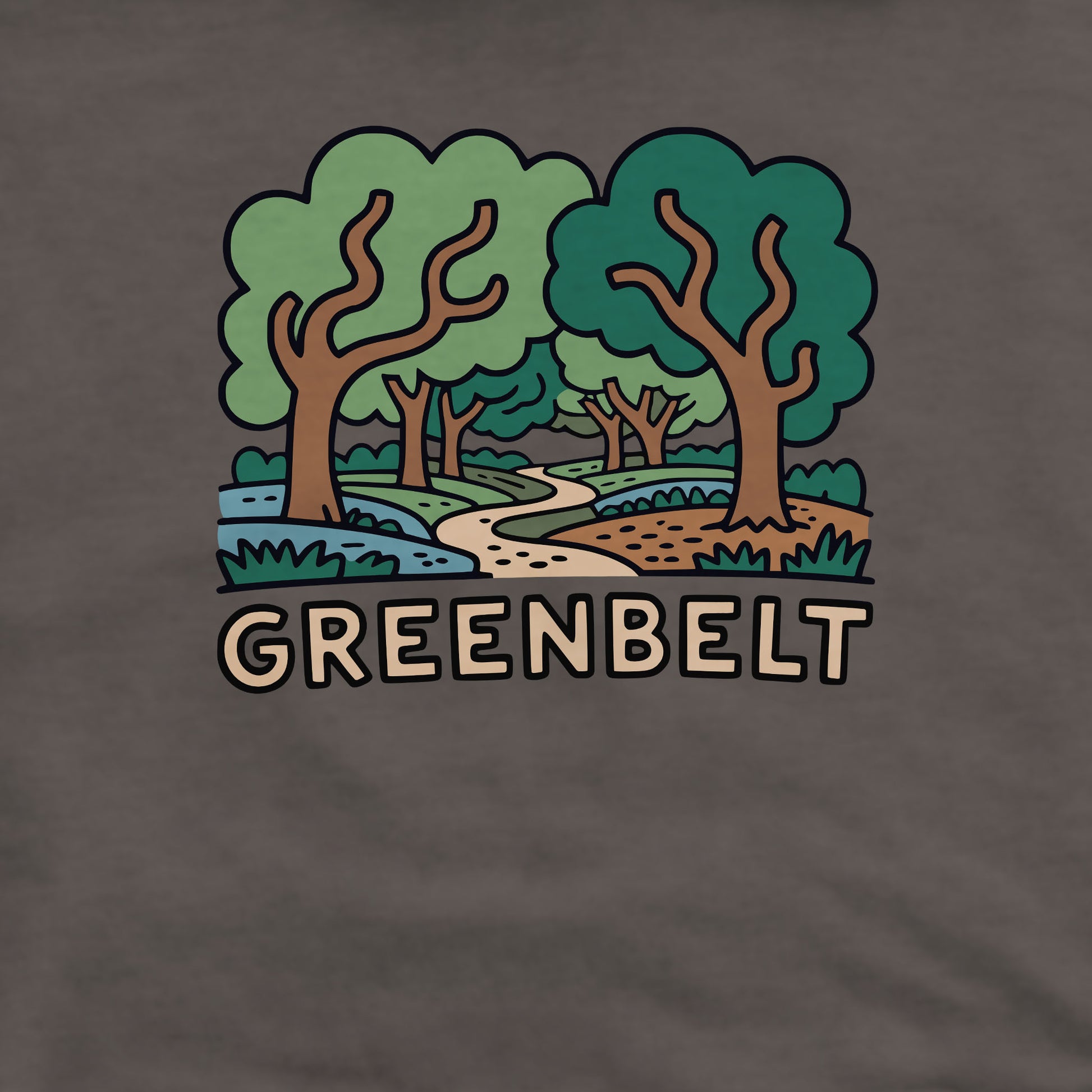 Greenbelt Park Crewneck Sweatshirt Adventure and Outdoors Themed Sweatshirt